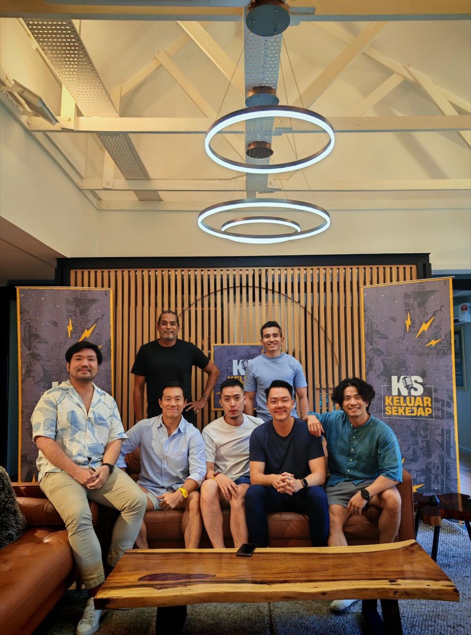 Isaac Tan with the Kelas Sekejap team in Kuala Lumpur.